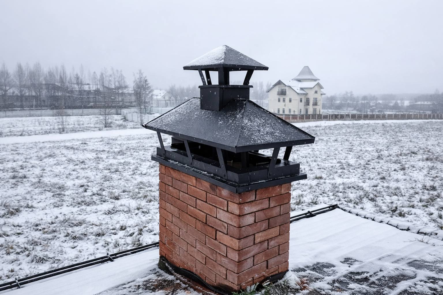 Дымник на трубу для складов и производственных зданий